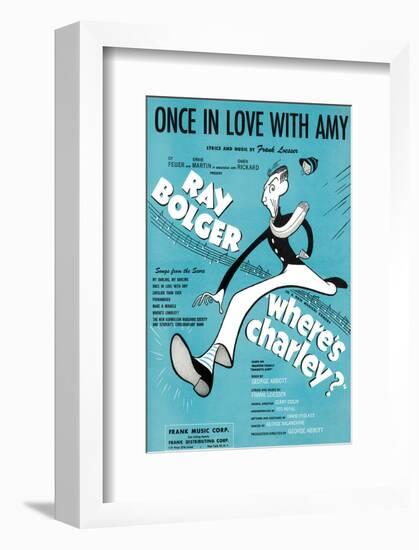 Song Sheet Cover: Once in Love With Amy-null-Framed Art Print
