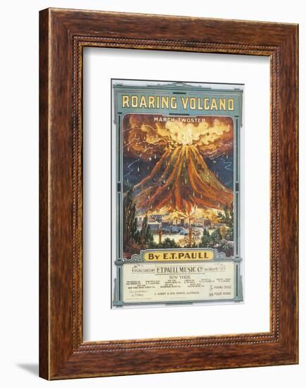 Song Sheet Cover: Roaring Volcano March Two Step-null-Framed Art Print