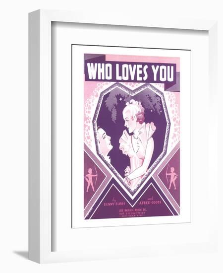 Song Sheet Cover: Who Loves You-Cliff Miska-Framed Art Print