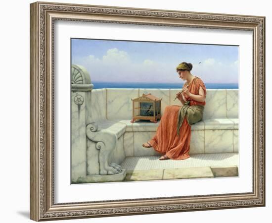 Song without Words, 1918-John William Godward-Framed Giclee Print