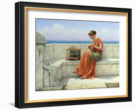 Song without Words, 1918-John William Godward-Framed Giclee Print