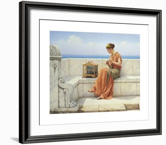 Song Without Words-John William Godward-Framed Premium Giclee Print