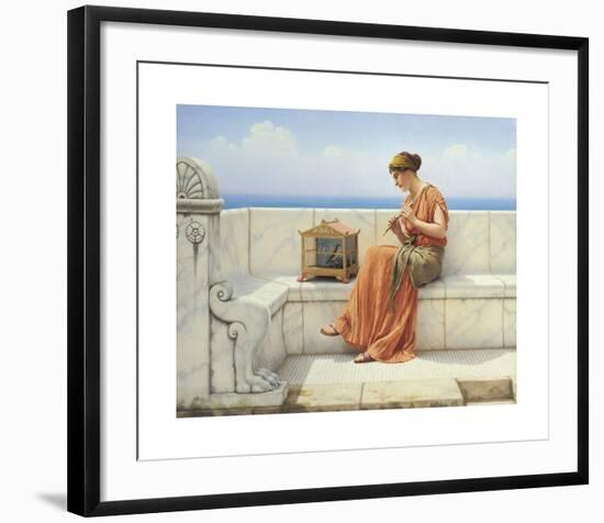 Song Without Words-John William Godward-Framed Premium Giclee Print