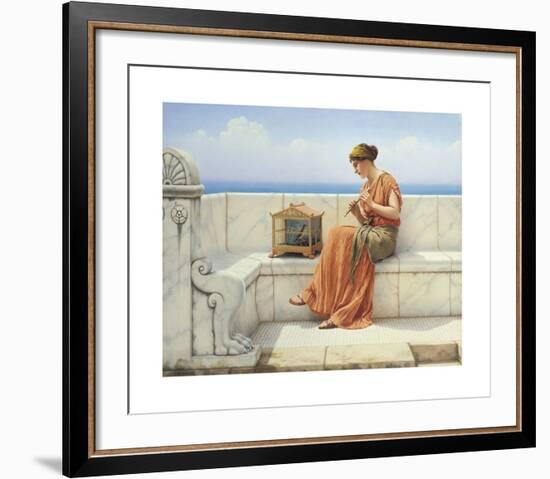 Song Without Words-John William Godward-Framed Premium Giclee Print