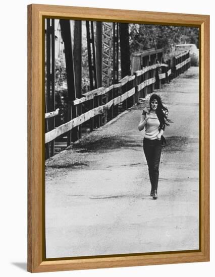 Song Writer Singer Bobbie Gentry Crossing Tallahatchie Bridge-Michael Rougier-Framed Premier Image Canvas