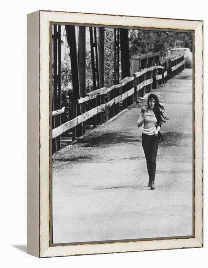 Song Writer Singer Bobbie Gentry Crossing Tallahatchie Bridge-Michael Rougier-Framed Premier Image Canvas