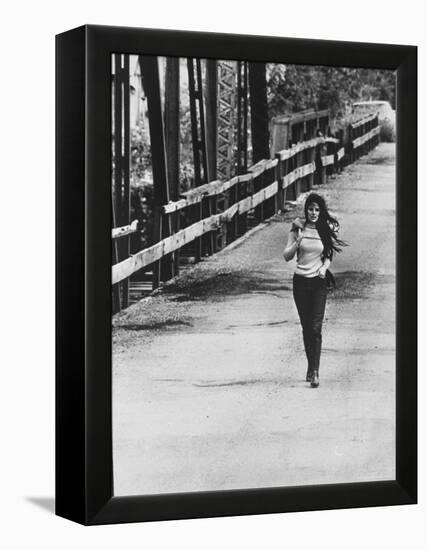 Song Writer Singer Bobbie Gentry Crossing Tallahatchie Bridge-Michael Rougier-Framed Premier Image Canvas