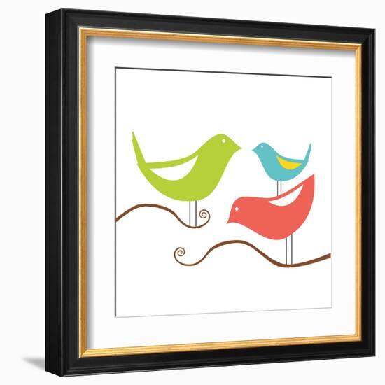 Songbirds I-Sabine Berg-Framed Art Print