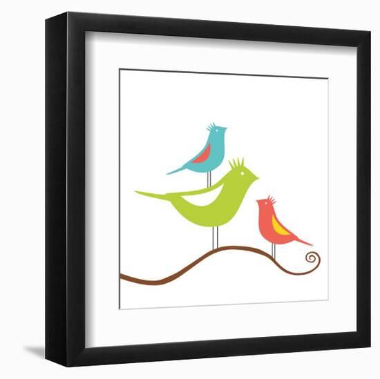 Songbirds II-Sabine Berg-Framed Giclee Print