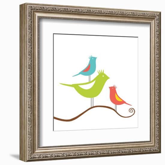 Songbirds II-Sabine Berg-Framed Giclee Print