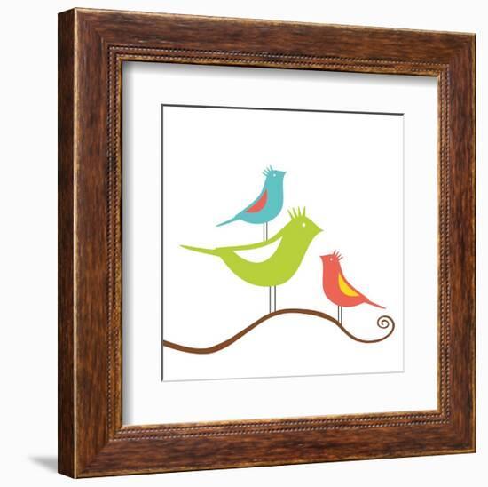 Songbirds II-Sabine Berg-Framed Giclee Print