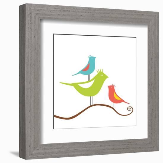 Songbirds II-Sabine Berg-Framed Giclee Print