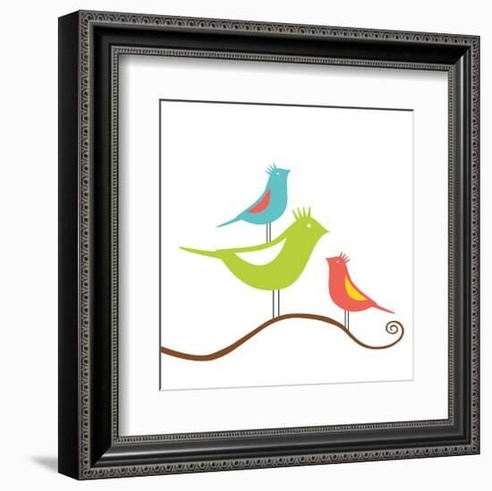 Songbirds II-Sabine Berg-Framed Giclee Print