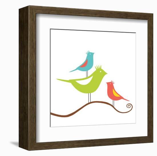 Songbirds II-Sabine Berg-Framed Giclee Print