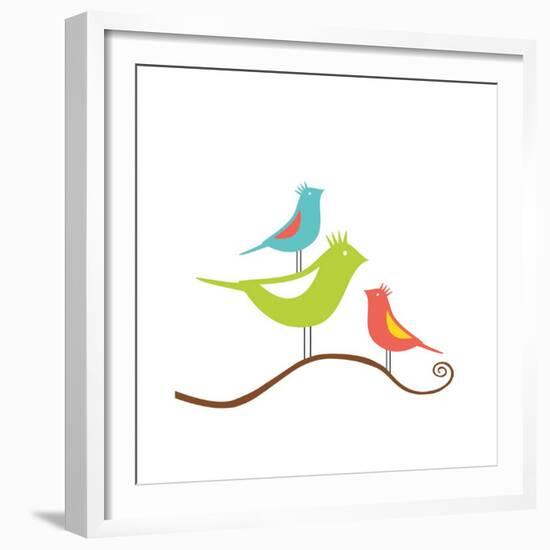 Songbirds II-Sabine Berg-Framed Giclee Print