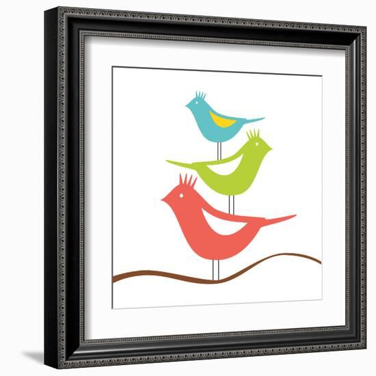 Songbirds III-Sabine Berg-Framed Art Print