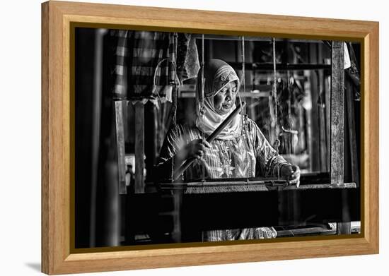 Songket Maker-Erwin Astro-Framed Premier Image Canvas