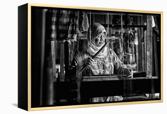 Songket Maker-Erwin Astro-Framed Premier Image Canvas