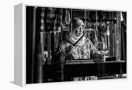 Songket Maker-Erwin Astro-Framed Premier Image Canvas