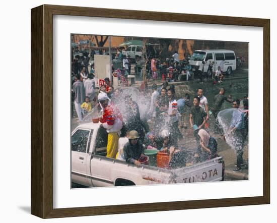 Songkran, Thai New Year, Water Festival, Chiang Mai, Thailand, Southeast Asia-Alain Evrard-Framed Photographic Print