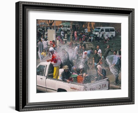 Songkran, Thai New Year, Water Festival, Chiang Mai, Thailand, Southeast Asia-Alain Evrard-Framed Photographic Print