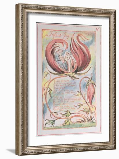 Songs of Innocence, Infant Joy, 1789-William Blake-Framed Giclee Print