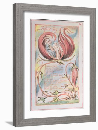 Songs of Innocence, Infant Joy, 1789-William Blake-Framed Giclee Print