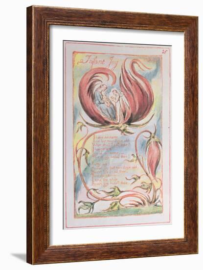 Songs of Innocence, Infant Joy, 1789-William Blake-Framed Giclee Print