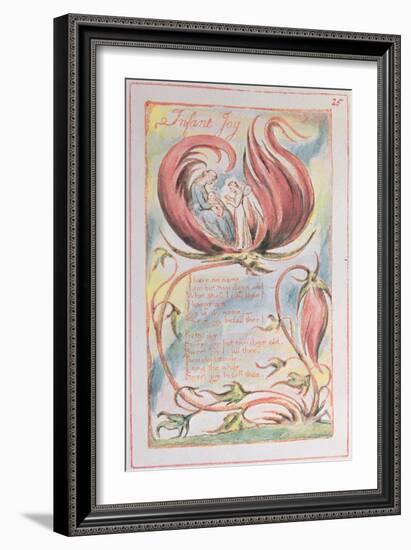 Songs of Innocence, Infant Joy, 1789-William Blake-Framed Giclee Print