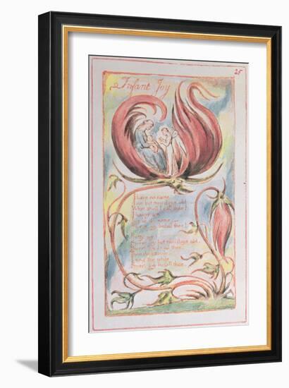 Songs of Innocence, Infant Joy, 1789-William Blake-Framed Giclee Print