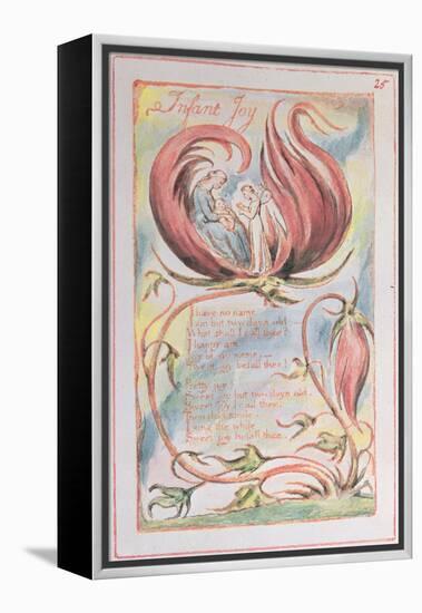 Songs of Innocence, Infant Joy, 1789-William Blake-Framed Premier Image Canvas