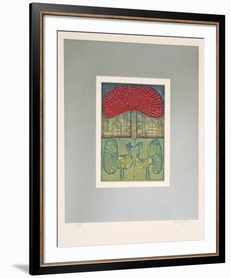 Songs of Veda Suite: Emerald Altar-Arun Bose-Framed Limited Edition