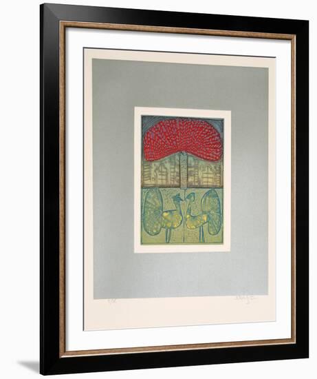 Songs of Veda Suite: Emerald Altar-Arun Bose-Framed Limited Edition