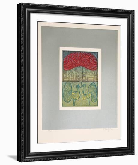 Songs of Veda Suite: Emerald Altar-Arun Bose-Framed Limited Edition