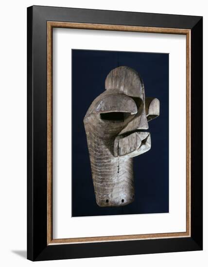 Songye wooden mask, Katanga region, DR Congo, 20th century-Werner Forman-Framed Photographic Print