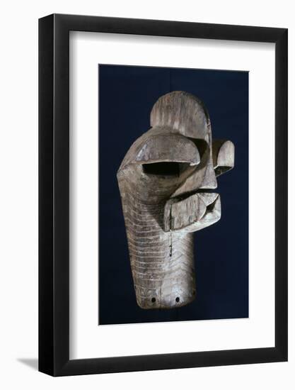 Songye wooden mask, Katanga region, DR Congo, 20th century-Werner Forman-Framed Photographic Print