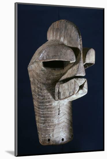 Songye wooden mask, Katanga region, DR Congo, 20th century-Werner Forman-Mounted Photographic Print