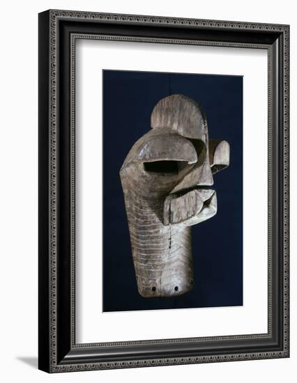 Songye wooden mask, Katanga region, DR Congo, 20th century-Werner Forman-Framed Photographic Print