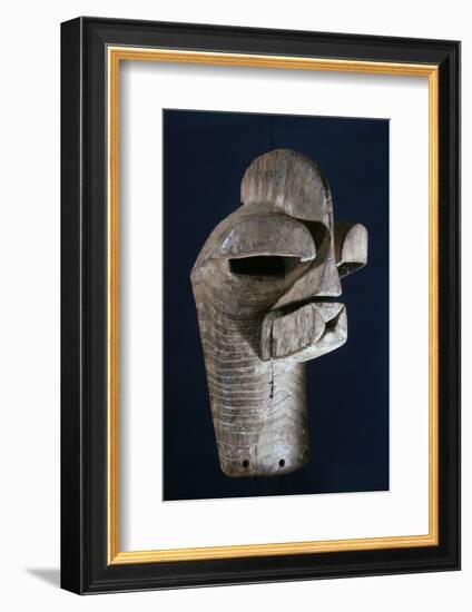 Songye wooden mask, Katanga region, DR Congo, 20th century-Werner Forman-Framed Photographic Print