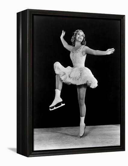 Sonja Henie in the Hollywood Ice Revue of 1940-1941-null-Framed Stretched Canvas