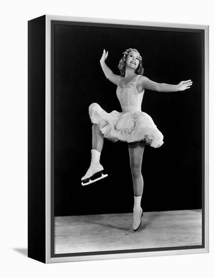 Sonja Henie in the Hollywood Ice Revue of 1940-1941-null-Framed Stretched Canvas