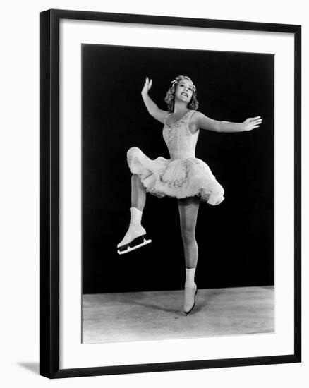 Sonja Henie in the Hollywood Ice Revue of 1940-1941-null-Framed Photo