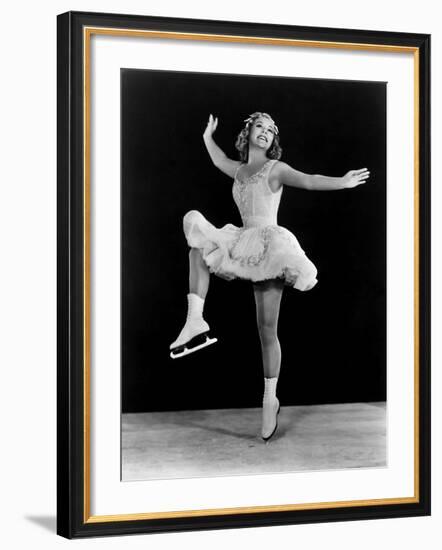 Sonja Henie in the Hollywood Ice Revue of 1940-1941-null-Framed Photo