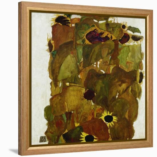 Sonnenblumen. 1911-Egon Schiele-Framed Premier Image Canvas