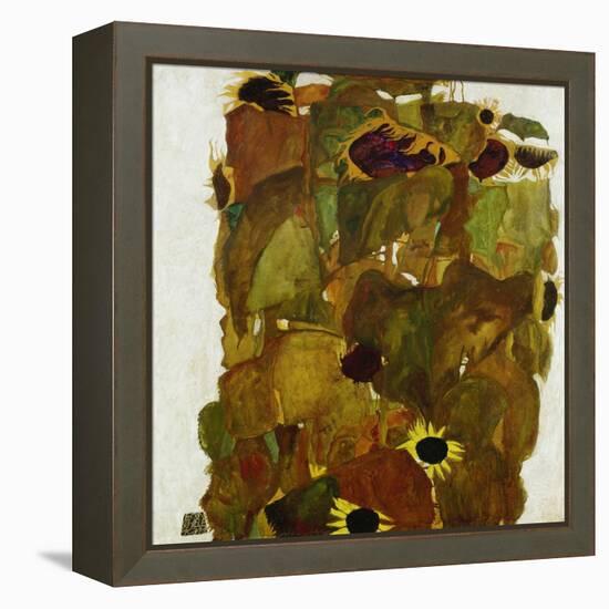 Sonnenblumen. 1911-Egon Schiele-Framed Premier Image Canvas