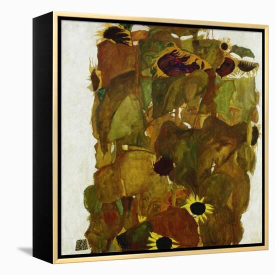Sonnenblumen. 1911-Egon Schiele-Framed Premier Image Canvas