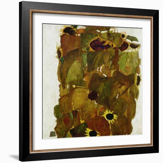 Sonnenblumen. 1911-Egon Schiele-Framed Giclee Print