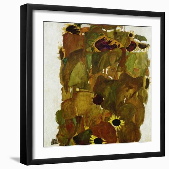 Sonnenblumen. 1911-Egon Schiele-Framed Giclee Print