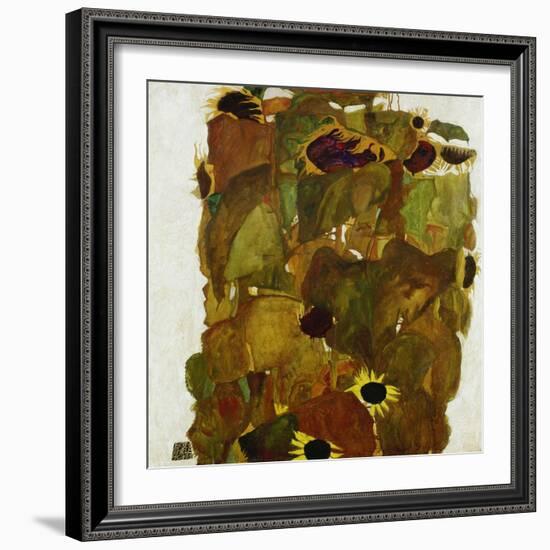 Sonnenblumen. 1911-Egon Schiele-Framed Giclee Print