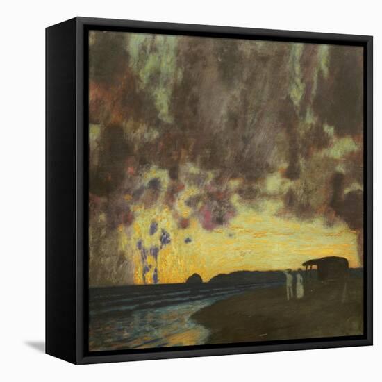 Sonnenuntergang am Meer-Franz von Stuck-Framed Premier Image Canvas